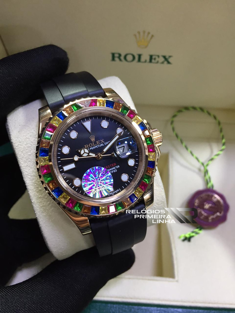 rolex com brilhante