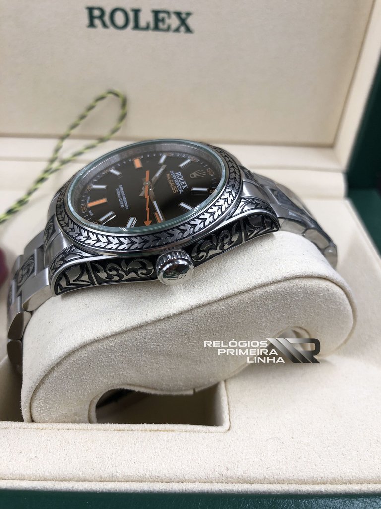 rolex milgauss preto