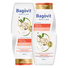 Bagovit combo shampoo + acondicionador brillo sublime