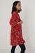 17001 Kimono Rayado Con Flores - DISELO | Tienda online