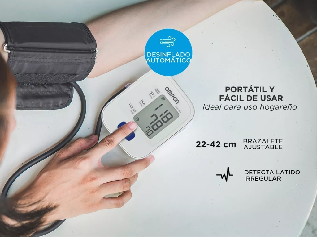 Tensiómetro Monitor Presión Arterial Digital Omron Hem-7120