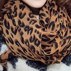 Lenço Cachecol Onça Leopardo Simples na internet