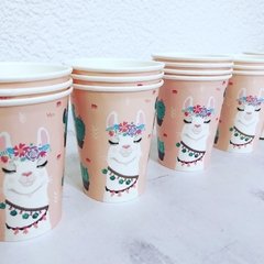 Vasos Llama Paper Deco x10 - comprar online