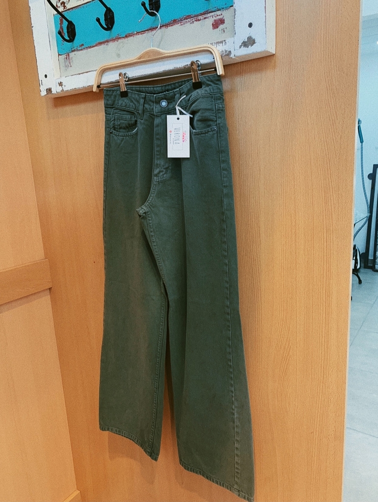 Pantalón Wide Leg Verde | Cuidado con el Perro