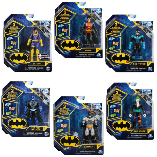 Figura Articulada DC 10 cm Personajes Batman Accesorios Sorpresa 67801