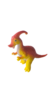 Dinosaurio De Goma Color Naranja. Art WC-2615. - comprar online