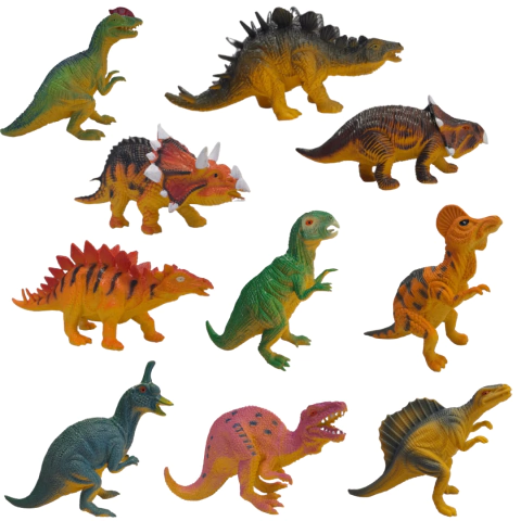 Dinosaurios De Goma 10cm F5007