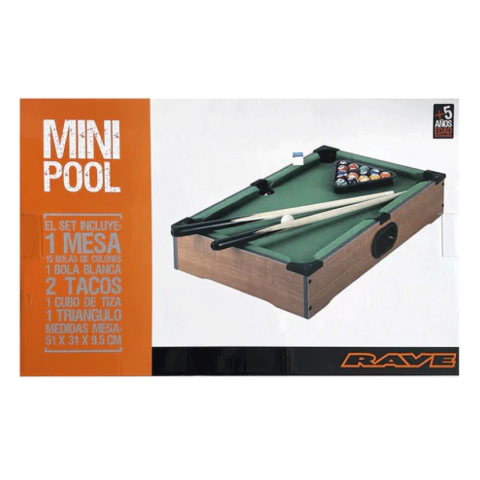 Juego de Mesa Mini Pool Rave IK0406