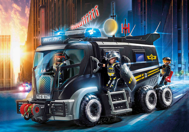 Playmobil City Action Camion Policia Luz Y Sonido 9360