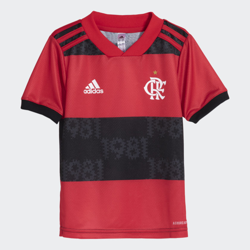 Camisa Flamengo Infantil Jogo 1 Adidas 2021