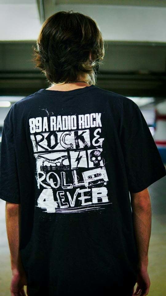 black shirt tiger logo
