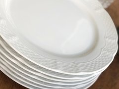 6 platos playos de porcelana Verbano - Antigua Carola