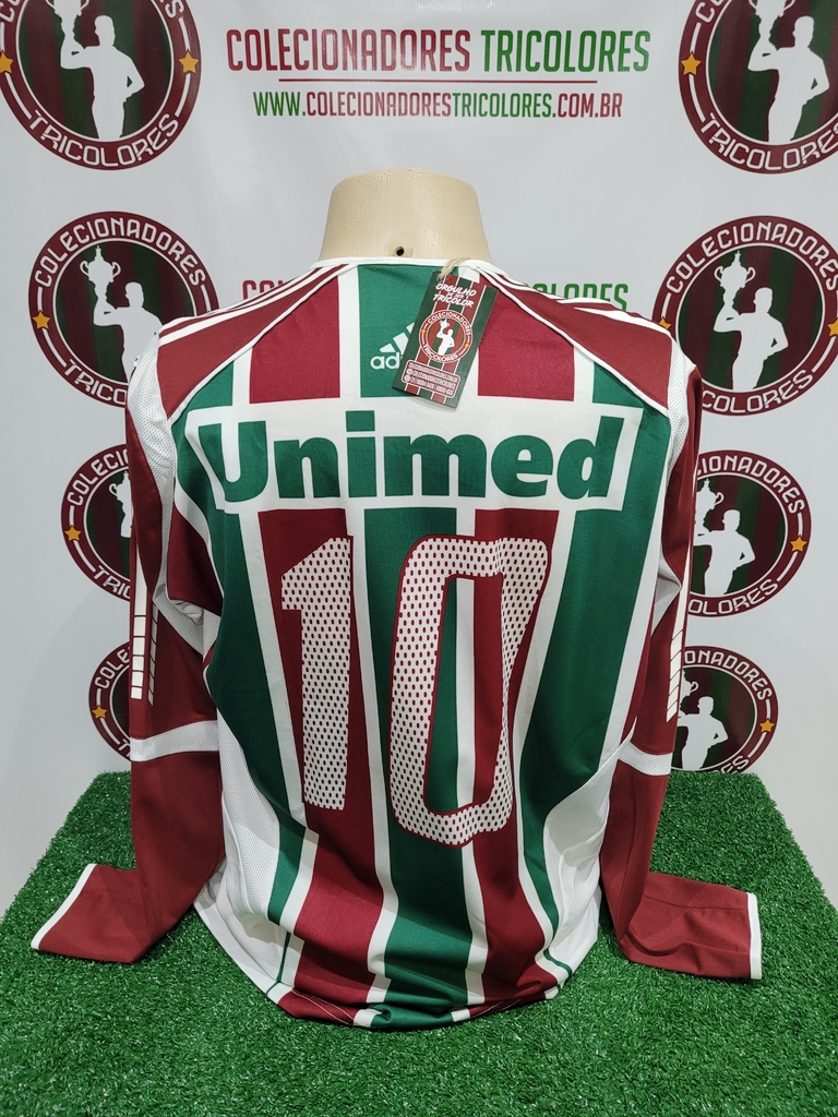 Camisa Fluminense 2005/06 #10 Manga Longa Tamanho G - Adidas