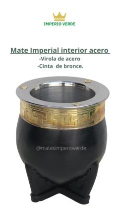 Imperial acero- azteca + bombilla - comprar online