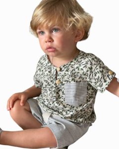 Camisa Folhinhas Para Meninos - Peppenino na internet