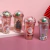 Vaso de Acrilico Glitter Con Sorbete Diseño Merry Christmas