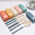 Set/Estuche de Cubiertos de Fibra Portable Cutlery-6pzas