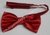 Gravata Borboleta - Vermelha Detalhada com Pontinhos Brilhantes - COD: AF644