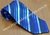 Gravata Tradicional - Listras em tons de azul-COD: KC292 - comprar online