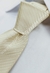 Gravata Skinny - Bege Detalhada com Linhas Diagonais - COD: JL513 - Império das Gravatas