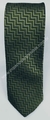 Gravata Skinny - Verde Musgo Detalhada em Chevron - COD: CS160 - comprar online