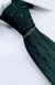 Gravata Skinny - Verde Escuro com Sobreposição e Pontos Brancos - COD: PX395 - Império das Gravatas