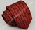 Gravata Skinny - Vermelho Escuro com Sobreposição Escura e Pontos Brancos - COD: PX289 na internet