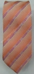 Gravata Skinny - Coral Fosco com Linhas Diagonais Pink e Riscas Brilhantes - COD: MH329 - comprar online