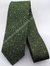 Gravata Skinny - Verde Musgo Fosco Detalhado com Traçado Bege e Azul Marinho - COD: MH313