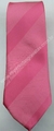 Gravata Skinny - Rosa Pink com Listras Diagonais Acetinadas - COD: KC2635 - comprar online