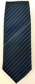 Gravata Skinny - Preto Fosco e Azul Marinho Riscado Diagonalmente - COD: AF650 - loja online