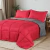 Acolchado Simil Plumon Reversible King Con Fundas Super Soft