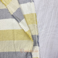 TUSOR DE LINO - RAYA ANCHA - maiz/ceniza/arena/off-white (2.50mts ancho) en internet